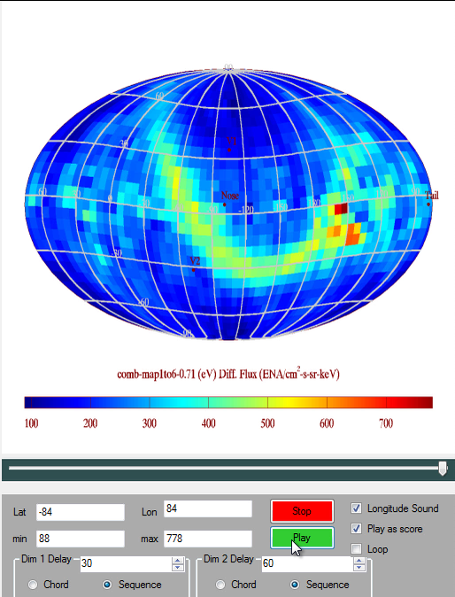 0.71 keV sonified map - lats per longitude as quick melodies