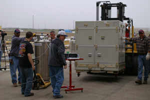 IBEX Unloaded at Vandenberg Air Force Base