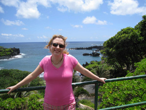Michelle Nichols, Master Educator from Adler Planetarium, on the Road in Maui.
