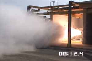 Solid Rocket Motor Test Video